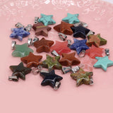 12PCS Natural Stone Turquoise Star Pendant DIY Jewelry Necklace Earring Charm
