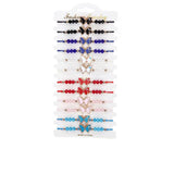 12PCS Butterfly Crystal Bracelet Set