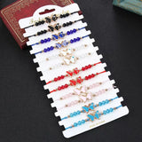 12PCS Butterfly Crystal Bracelet Set