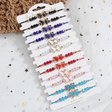 12PCS Butterfly Crystal Bracelet Set