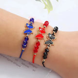 12PCS Butterfly Crystal Bracelet Set