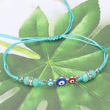 12PCS Demon Eye Bracelet Crystal Beaded Lucky