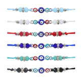 12PCS Demon Eye Bracelet Crystal Beaded Lucky