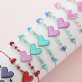 Boho Shell Rainbow Heart Ice Cream Charms Braid Bracelets