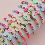 Boho Shell Rainbow Heart Ice Cream Charms Braid Bracelets