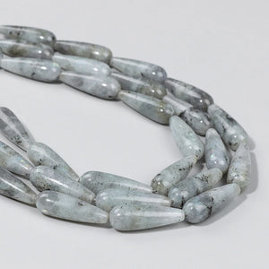 12PCS Natural Teardrop Stone Beads for Jewelry Making DIY Earring Bracelet