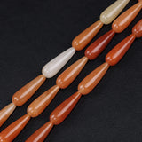 12PCS Natural Teardrop Stone Beads for Jewelry Making DIY Earring Bracelet