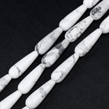 12PCS Natural Teardrop Stone Beads for Jewelry Making DIY Earring Bracelet