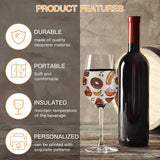 12PCS Wine Glass Sleeve Neoprene Insulator Cover for Sublimation