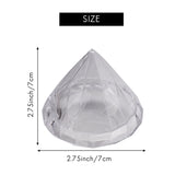 12PCS Diamond Shape Box Wedding Favor Gift Boxes Clear Plastic Container