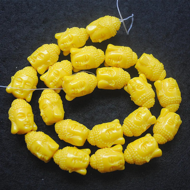 12PCS Buddha Figures Charms Beads for Bracelets Making