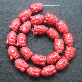 12PCS Buddha Figures Charms Beads for Bracelets Making
