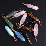12PCS Crystal Opal Tiger Eyes Stone Beads 32*8 for Jewelry Making