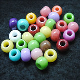 12PCS Women Bracelets Making Beads Jade Stone 9X12MM Big Hole Mix Colors