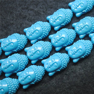 12PCS Women's Beaded Buddha Heads Necklace DIY Jewelry Findings