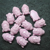 12PCS Women's Beaded Buddha Heads Necklace DIY Jewelry Findings