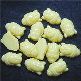 12PCS Women's Beaded Buddha Heads Necklace DIY Jewelry Findings