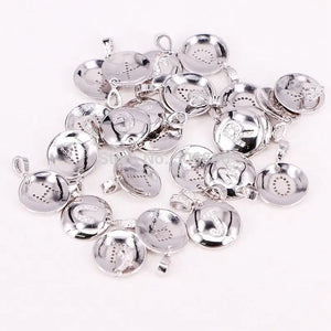 12PCS ZYZ-P2779 CZ Paved Initial Letter DIY Jewelry Charms