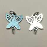 12PCS Butterfly Charm Stainless Steel Jump Ring DIY Jewelry Making