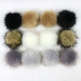 12PCs Colorful Pom Pom Balls Charms Pendant for Jewelry Making