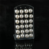 12Pairs Colorful Pearl Stud Earrings 4 6 8 10mm