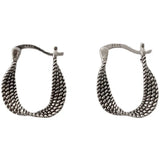 12Pairs/Lot Fashionable Dough Twist Snake Ear Buckle