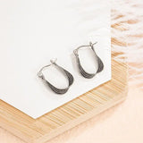 12Pairs/Lot Fashionable Dough Twist Snake Ear Buckle