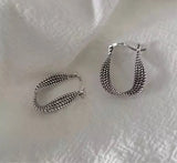 12Pairs/Lot Fashionable Dough Twist Snake Ear Buckle