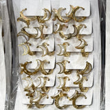 12 Pairs 12MM Stainless Steel Hoop Earrings Set for Women