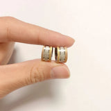 12Pairs 12MM Stainless Steel Hoop Earring Circle Earrings Piercing Jewelry