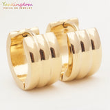 12-Pairs Stainless Steel Hoop Earrings Chunky Piercing Women Men Bulk Jewelry