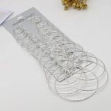 12Pairs Oversize Big Circle Hoop Earrings Set Vintage Steampunk Ear Clip