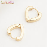 12Pairs/Set Titanium/Stainless Steel Heart Hoop Earrings for Women Girls