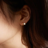 12Pairs Double-layer Pearl Earrings for Women