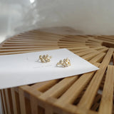 12Pairs Micro-Inlay Crystal Leaves Clip Earrings