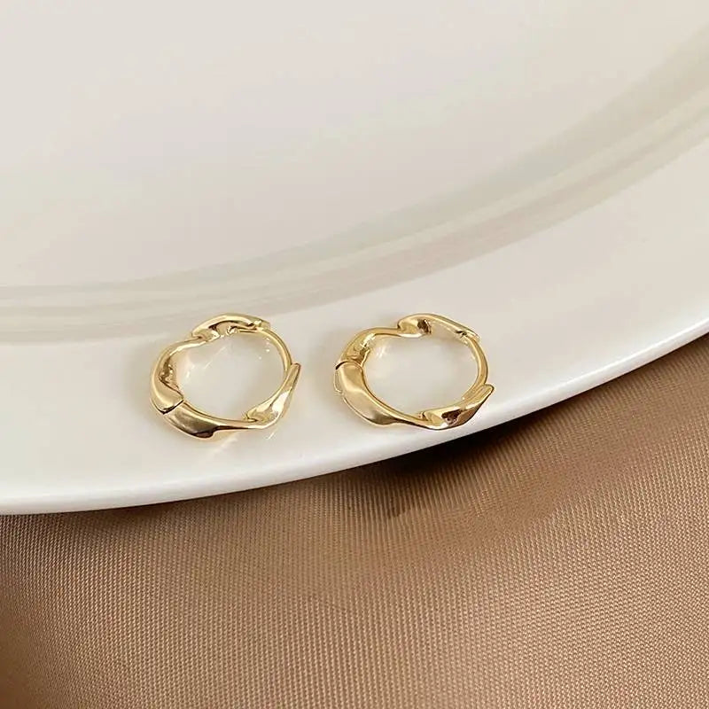 12Pairs Twisted Hoop Earrings Set for Women