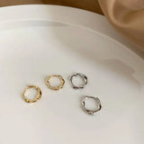 12Pairs Twisted Hoop Earrings Set for Women