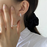 12Pairs Zircon Geometric Earrings Anti-Allergy