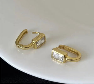 12Pairs Zircon Geometric Earrings Anti-Allergy