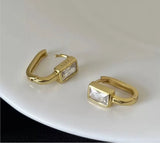 12Pairs Zircon Geometric Earrings Anti-Allergy