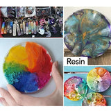 12Pc Fluorescent UV Pigment Powder Light Reactive Resin Kit