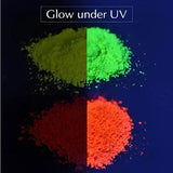 12Pc Fluorescent UV Pigment Powder Light Reactive Resin Kit