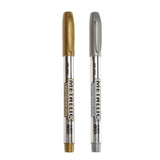 12Pc Silver Resin Drawing Pen Metallic Permanent Marker