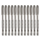 12Pc Silver Resin Drawing Pen Metallic Permanent Marker