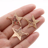 12Pc Epoxy Floral Resin Charms for Jewelry Making