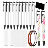 12Pc Sublimation Pens Blank with Shrink Wrap