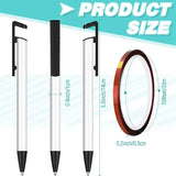 12Pc Sublimation Pens with Shrink Wrap Aluminum Body