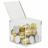 12Pc Acrylic Display Storage Box Case Square Cube Props Box