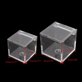 12Pc Acrylic Display Storage Box Case Square Cube Props Box