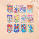 12Pcs Constellations Tarot Card Charms Magical Divination Acrylic Jewelry DIY